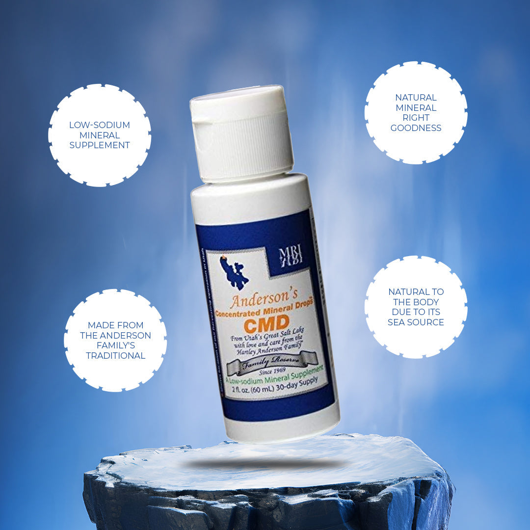 Unlock the Power of Minerals with CMD Anderson Concentrated Mineral Drops (4-Pack)